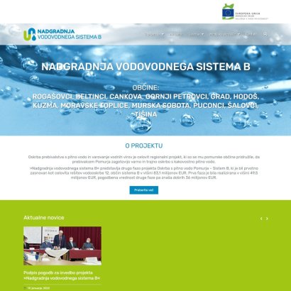 Nadgradnja vodovodnega sistema B