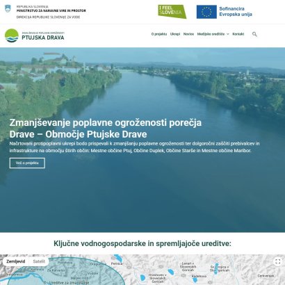 Zmanjševanje poplavne ogroženosti porečja Drave – Območje Ptujske Drave