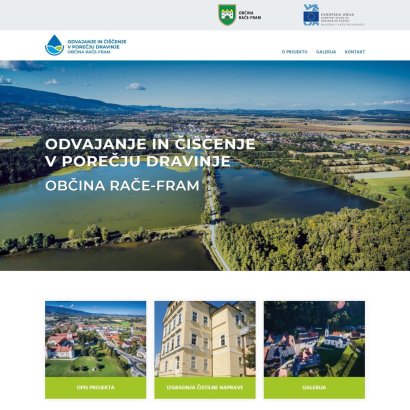 Odvajanje in čiščenje v porečju Dravinje - Občina Rače - Fram