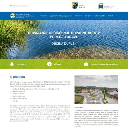 Odvajanje in čiščenje odpadne vode v porečju Drave